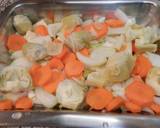 Foto del paso 2 de la receta Dorada al horno con verduras