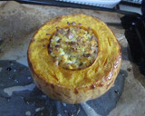Foto del paso 6 de la receta: Calabaza rellena de pollo para dos