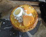 Foto del paso 7 de la receta: Calabaza rellena de pollo para dos