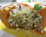 Foto del paso 8 de la receta: Calabaza rellena de pollo para dos