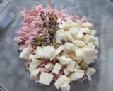 Foto del paso 1 de la receta: Tarta de jamón, queso y aceitunas