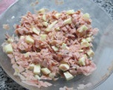 Foto del paso 2 de la receta: Tarta de jamón, queso y aceitunas