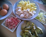 Foto del paso 1 de la receta: Tortilla de Verduras y Bacon