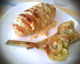 Foto del paso 4 de la receta: Patatas al horno en libro con salsa Cheddar
