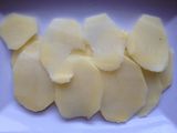 Milhojas de patata panadera y calamares
