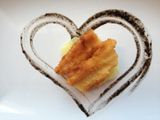Milhojas de patata panadera y calamares