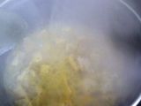 Pechuga de pollo a taquitos en salsa de naranja