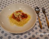 Foto del paso 6 de la receta Albóndigas con salsa de tomate y pasta