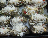 Foto del paso 6 de la receta: Berenjenas y calabacines rellenos de guisantes con salsa blanca