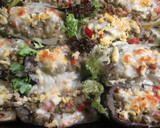 Foto del paso 7 de la receta: Berenjenas y calabacines rellenos de guisantes con salsa blanca