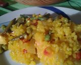 Foto del paso 7 de la receta: Paella de pollo, verduras y atún