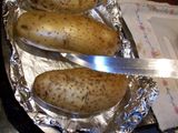 Papas rellenas con paleta y queso