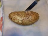 Papas rellenas con paleta y queso