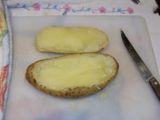 Papas rellenas con paleta y queso