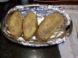 Papas rellenas con paleta y queso