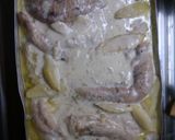 Foto del paso 2 de la receta: Filetes de brotola a la crema de roquefort gratinados con papas rellenas