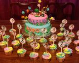 Foto del paso 19 de la receta: Pastel de fondant Nora y Diego