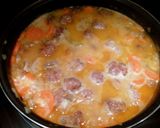 A picture of step 8 of Homemade Meatballs in Sauce with French Fries.