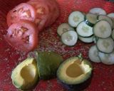 Foto del paso 2 de la receta: Torre vegetariana de palta y sésamo