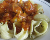Foto del paso 5 de la receta: Pasta Galets con albóndigas en salsa napolitana 