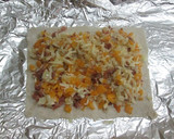 Foto del paso 4 de la receta: Tartita tostada rellena de calabaza, jamón serrano y queso