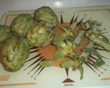 Foto del paso 1 de la receta: Calabacines y alcachofas crujientes