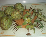 Foto del paso 1 de la receta: Calabacines y alcachofas crujientes