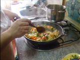 Macarrones con sofrito de verduras