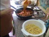 Macarrones con sofrito de verduras