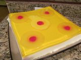 Volteado de piña, versión gelatina