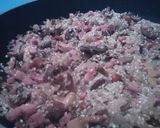 Foto del paso 3 de la receta: Risotto funghi con dados de beacon