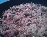 Foto del paso 3 de la receta: Risotto funghi con dados de beacon