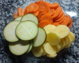 Foto del paso 2 de la receta: Pollo y verduras al vapor