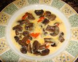 Foto del paso 4 de la receta: Tortilla de champiñones y pimiento asado