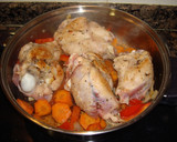 Foto del paso 3 de la receta: Muslos de pavo rustidos con piña (dieta)