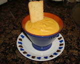 Foto del paso 3 de la receta: Crema de esparragos, zanahoria, jamón y avellanas