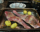 Foto del paso 2 de la receta: Cabrito asado al horno, con patatitas y manzanas