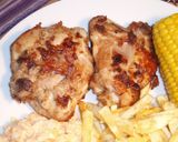 Foto del paso 2 de la receta: Pollo frito con puré de papas, ensalada de col y mazorcas de maíz