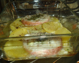 Foto del paso 4 de la receta: Rosada al horno con cebolla y patatas