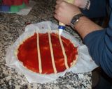 Foto del paso 3 de la receta: Tarta de almendras y mermelada de fresa