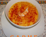 Foto del paso 5 de la receta: Crema de calabaza y gambas navideña