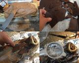 Foto del paso 10 de la receta: Tronco navideño de turrón y trufa