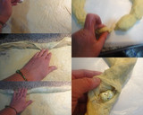 Foto del paso 7 de la receta: Roscón de reyes con masa madre y relleno de mazapán