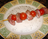 Foto del paso 1 de la receta: Brochetas de conejo y vegetales