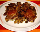 Foto del paso 6 de la receta: Costillas de cerdo al horno con champiñones