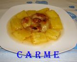 Foto del paso 3 de la receta: Plátanos y piña con Moscatel