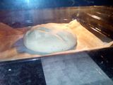 Hogaza de pan con semilla de lino