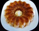 A picture of step 5 of Flan de coco.