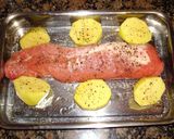 Foto del paso 1 de la receta: Solomillo de cerdo asado al jamón