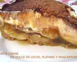Foto del paso 11 de la receta: Tarta crema de dulce de leche, plátano y mascarpone